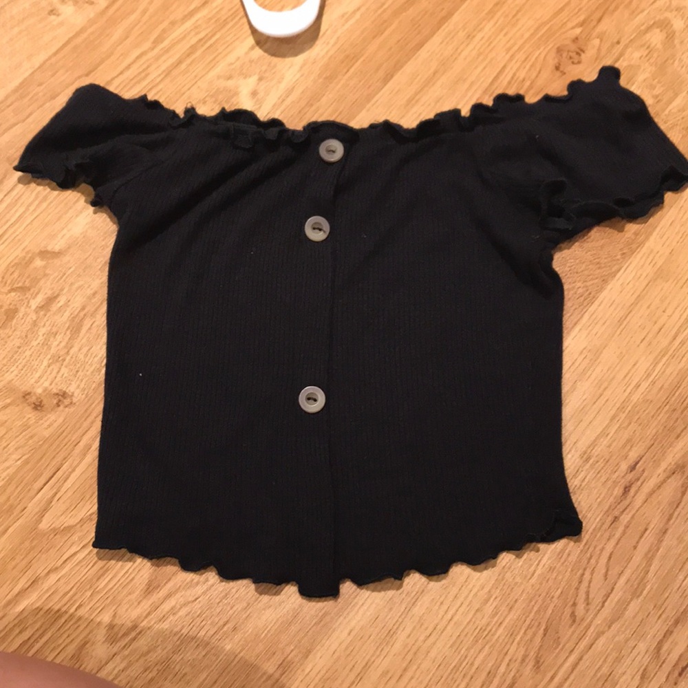 Off the shoulder crop top